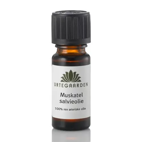 Urtegaarden Muskatelsalvieolie Ren Æterisk Olie (10 ml)
