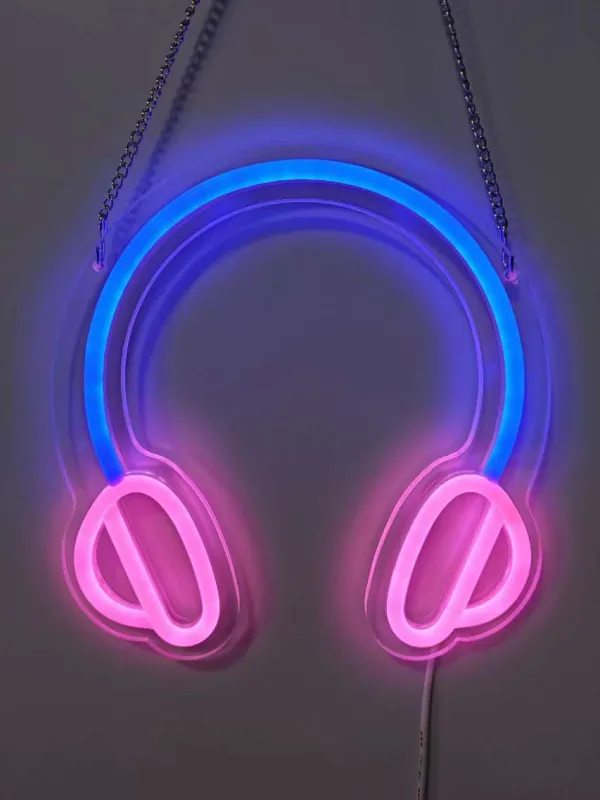 MECHARITE RGB LED Neon Lampe - Headset - GEEKD.dk