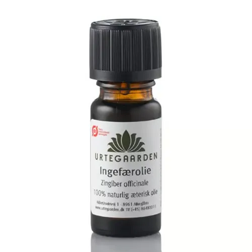 Urtegaarden Ingefærolie Æterisk Ø (10 ml)