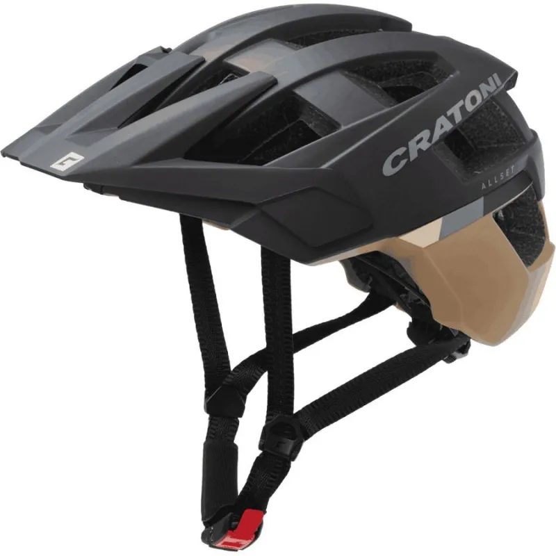 Cratoni AllSet, cykelhjelm, sort/beige