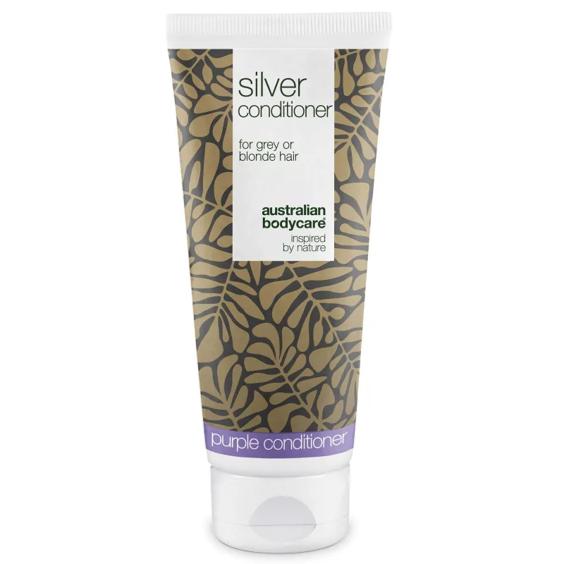 Silver Conditioner til gråt og blondt hår mod gule toner â Balsam med violette pigmenter fjerner gule toner og fremhæver kolde nuancer. Giver glans og styrker håret. Til både naturligt og farvet hår.