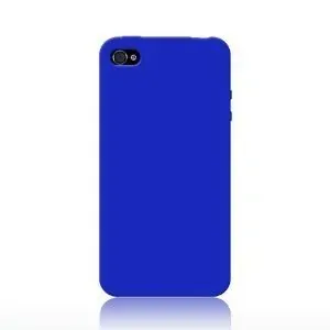 Silikone cover til iPhone 4. Blå.