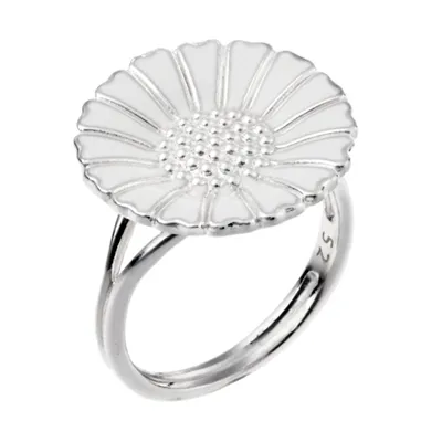 Lund Marguerit ring i Sølv 18 mm - str. 50