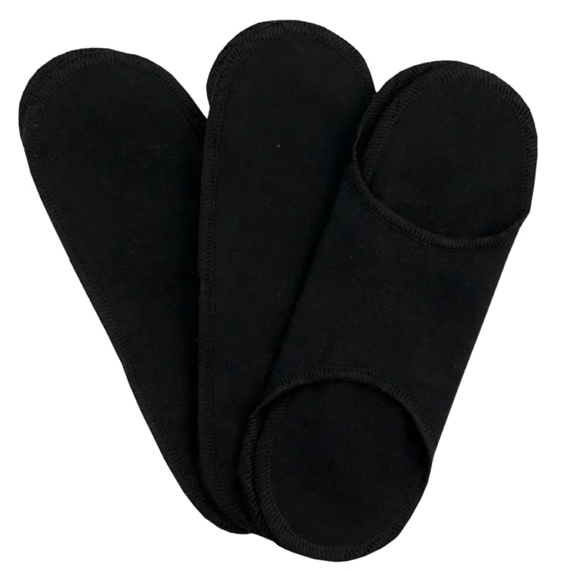 ImseVimse Sanitary Pads Snap Free - Regular, Black (3 pak)