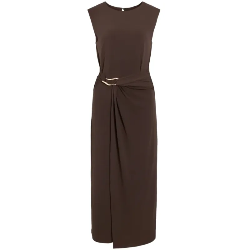 VILA dame kjole VIJUSTINE - Slate black