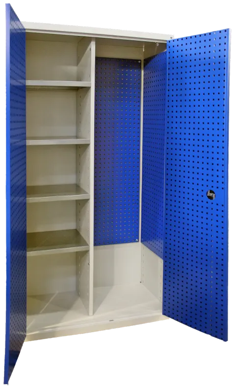 Materialeskab MSG-3 m/4 hylder+tavler