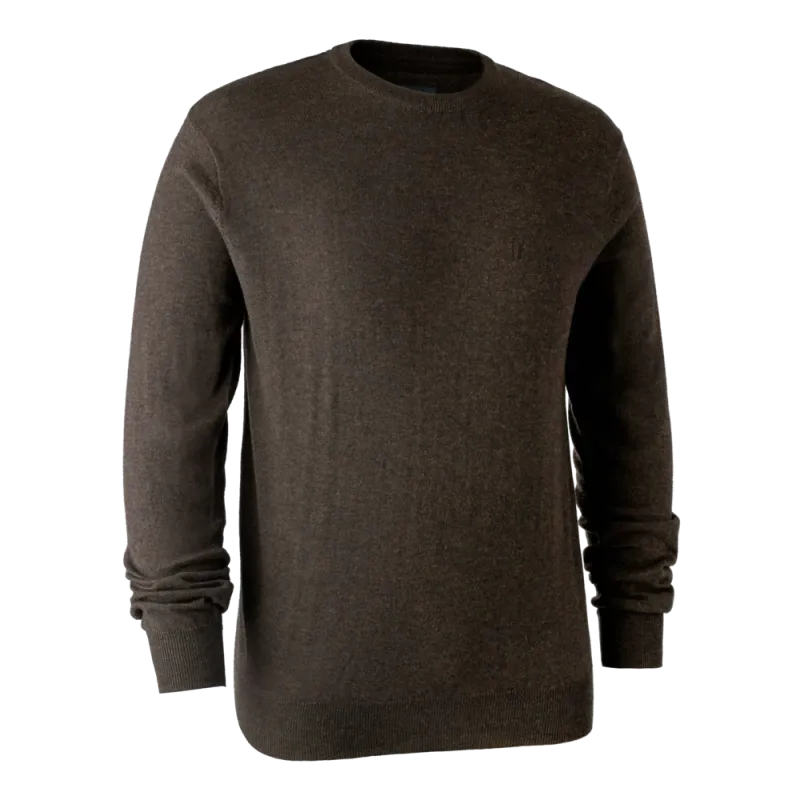 Deerhunter Kingston Strik med rund hals Dark Elm - 3XL
