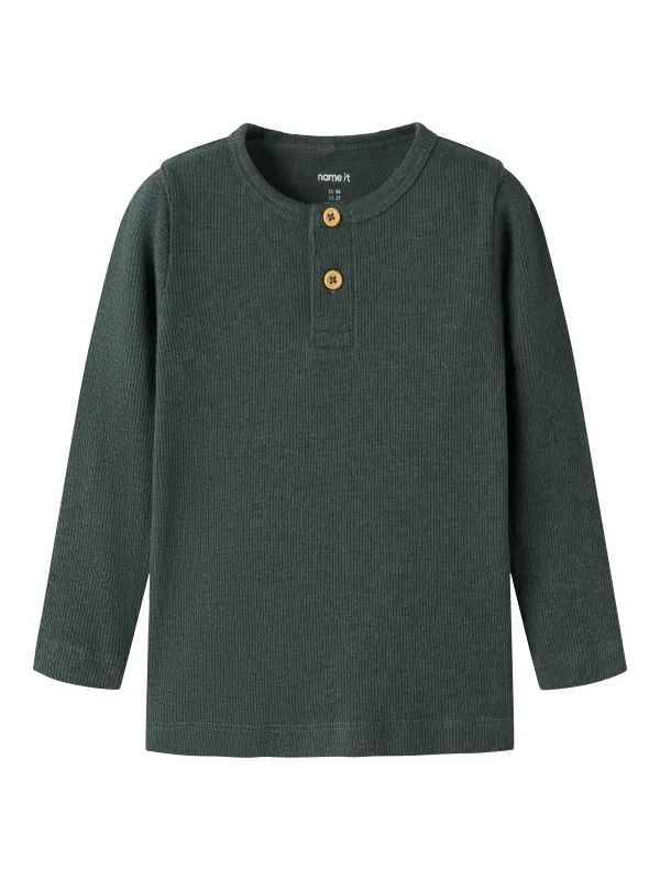 Name It Kab - LS Shirt Noos - Urban Chic Melange - 86 cm
