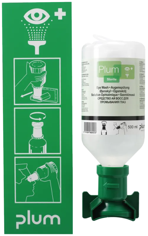 Plum øjenskyllestation m. 1 flaske