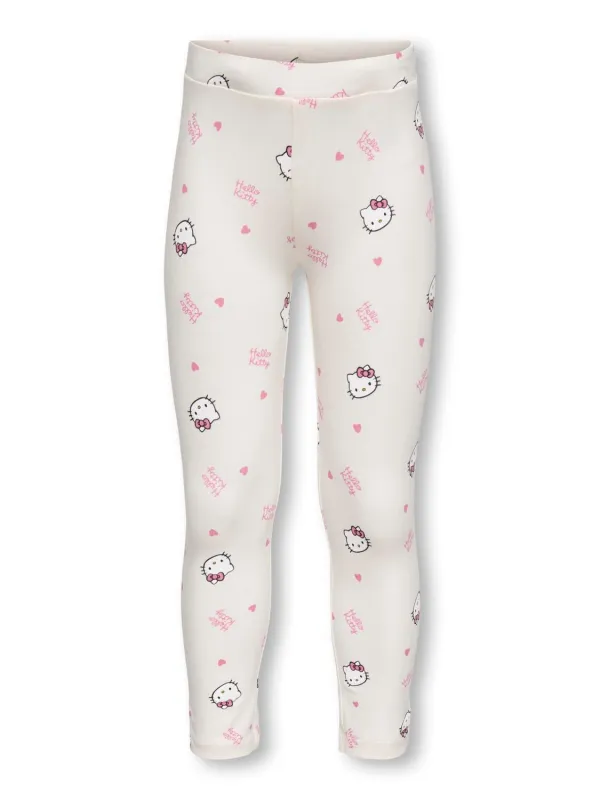 Only Mini Kitten Life Leggings - Tofu Hello Kitty - 92 cm