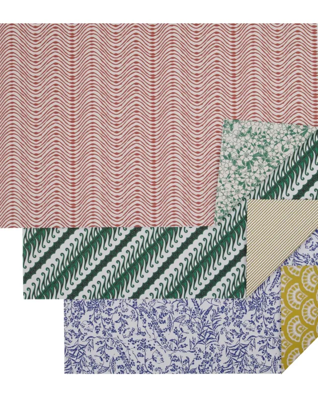 House Doctor - Gavepapir, Wrap, Multi, 3 ruller a 5 meter