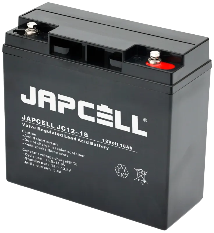 Japcell blybatteri JC12-18 AGM, 12V/18Ah