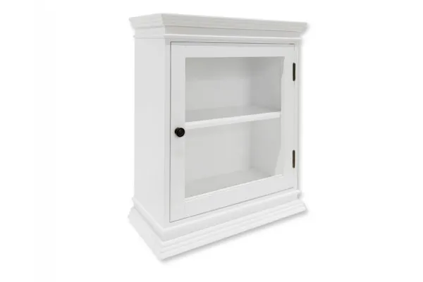 Langeland Væghængt Vitrineskab - 60x50x22,5 cm Hvid