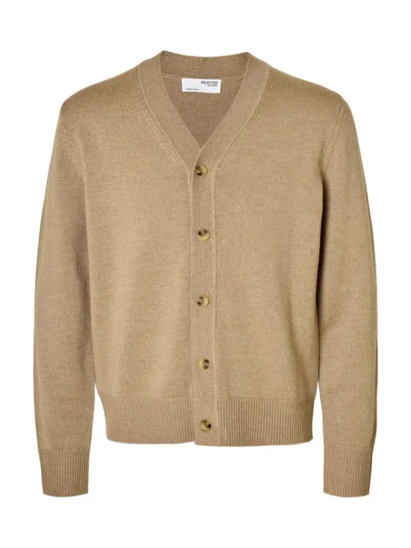 SLHTRAY LS MERINO CHUNKY V-NECK CAR