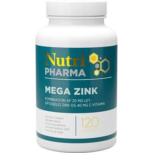 Mega Zink - 120 kapsler