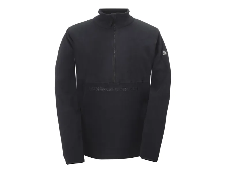 2117 OF SWEDEN Trollebo - Fleecetrøje - Half Zip - Sort - Str. M