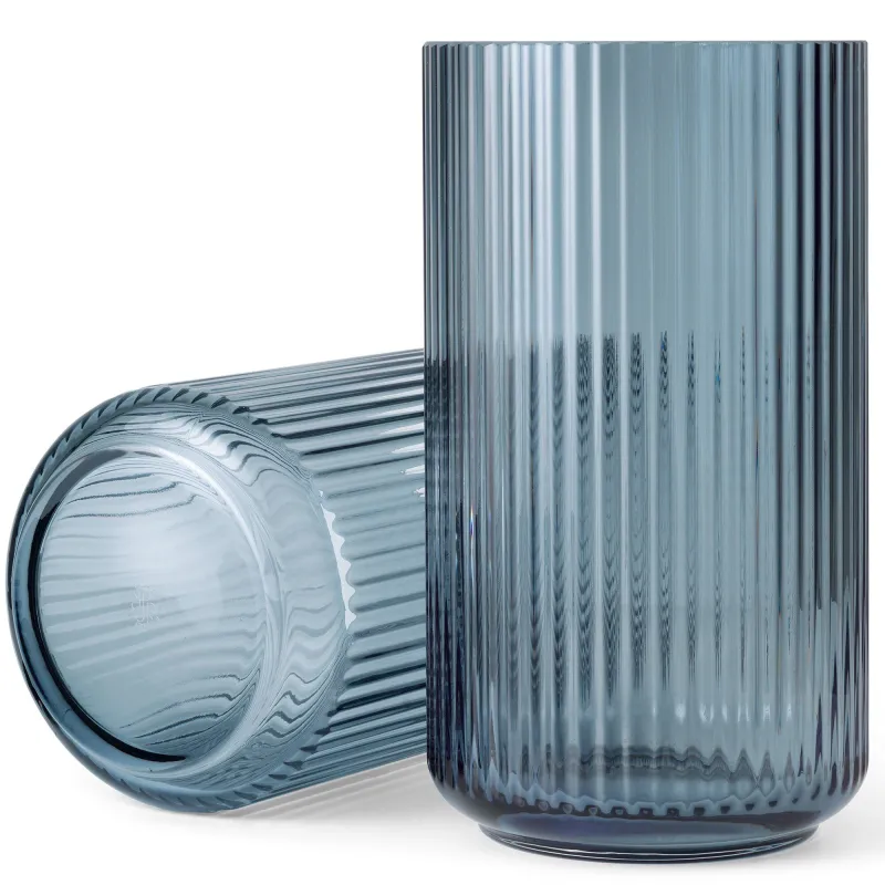 Lyngby porcelæn Lyngbyvasen 31 cm., glas - midnight blue