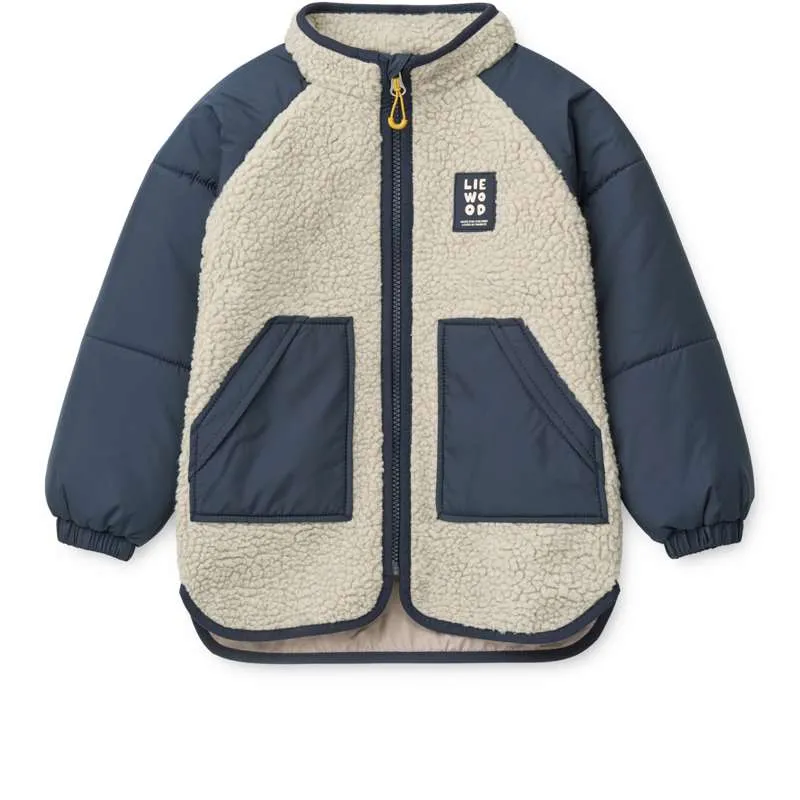 Liewood Runa Jakke - Mist/Classic Navy