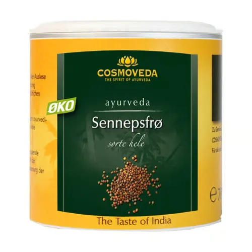 Cosmoveda Sorte Sennepsfrø Hele Ø (130 g)