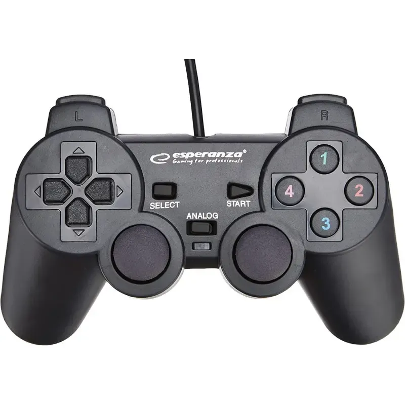 Esperanza WARRIOR PlayStation 3 controller med kabel. Sort.