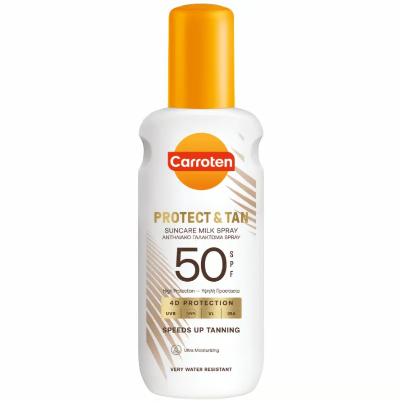 Carroten Protect & Tan Body Milk Spray SPF 50 (200 ml)