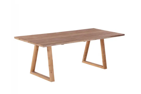 Maxi Plankebord 100x240 cm - m/bordben i teak - Trapez