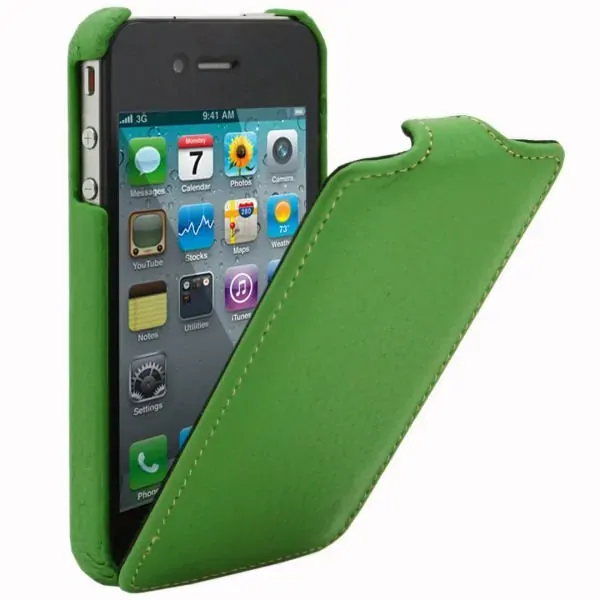 Melkco lædercover til iPhone 4 / 4S. Grøn.