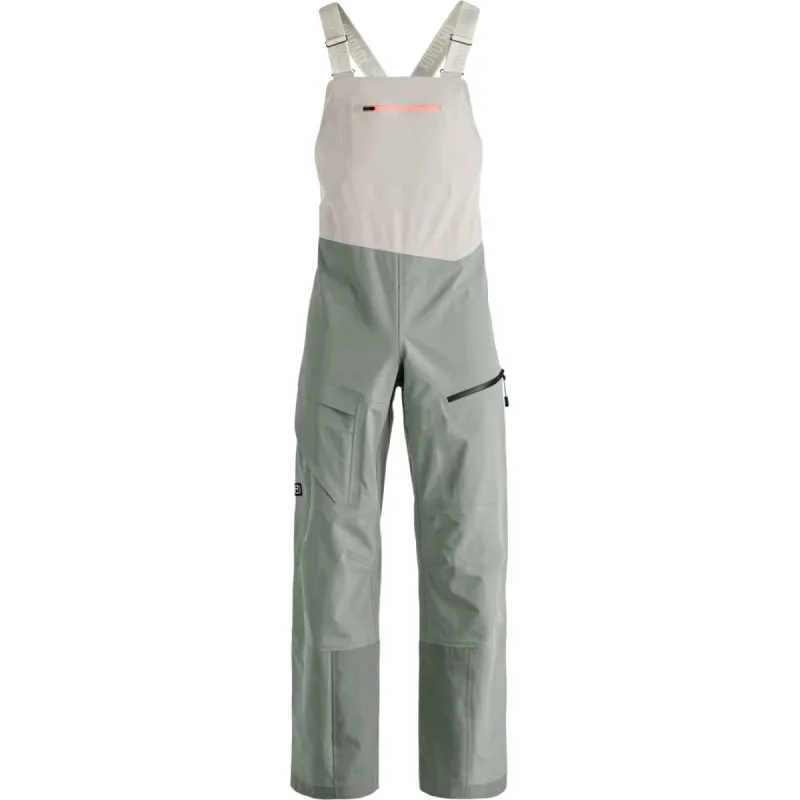 Ortovox Ravine Plus 3L Bib, skalbukser, dame, lysegrøn