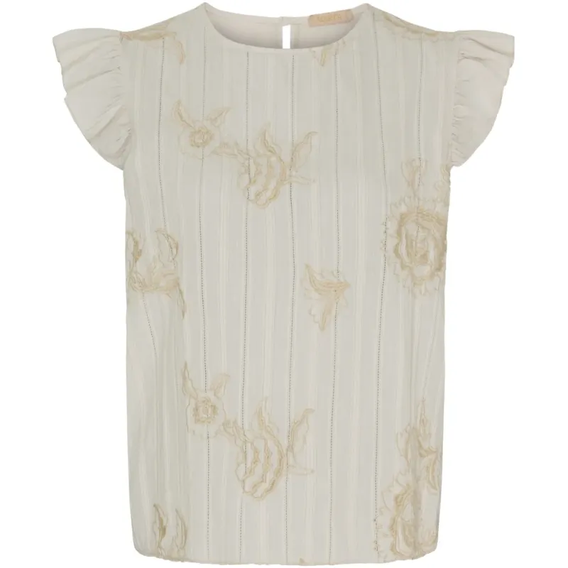 Marta Du Chateau dame top MdcAmber - Beige1752