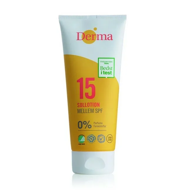 Derma - Sollotion Mellem SPF 15 - 200 ml