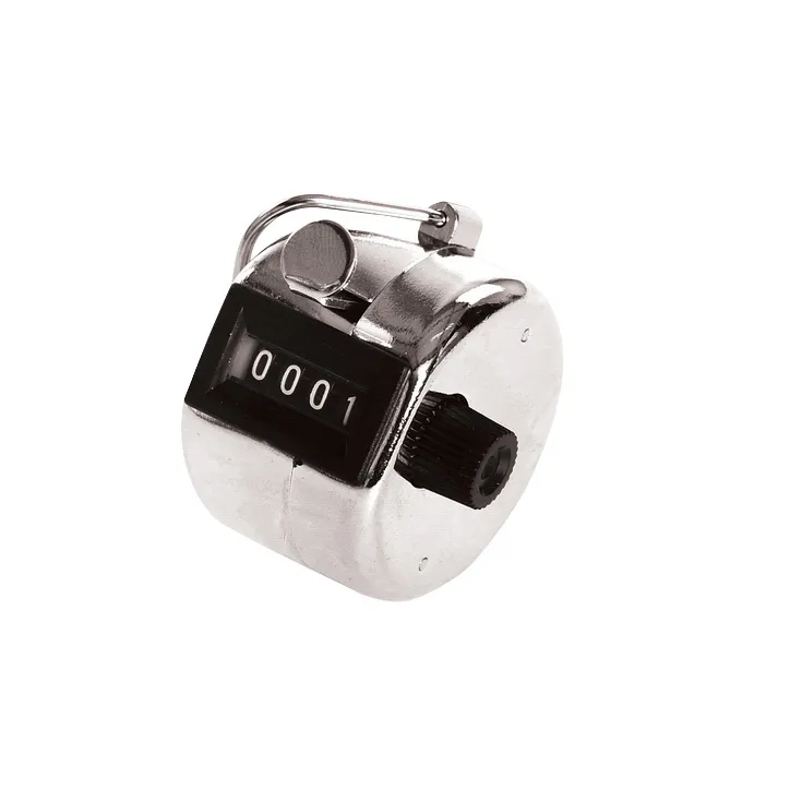 Styktæller (Håndtæller) med 4 cifre og Finger clip