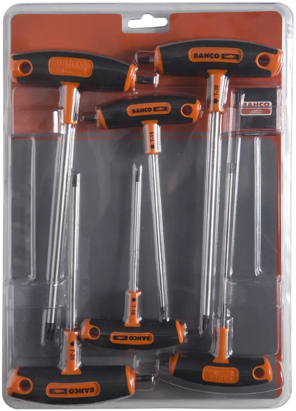 T-nøglesæt m/Torx 6 dele