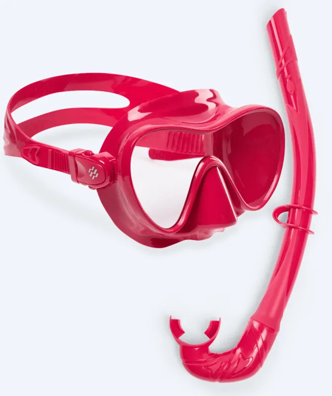Watery Combo snorkelsæt til voksne - Cliff - Rød - Snorkelsæt til voksne (+16 år)