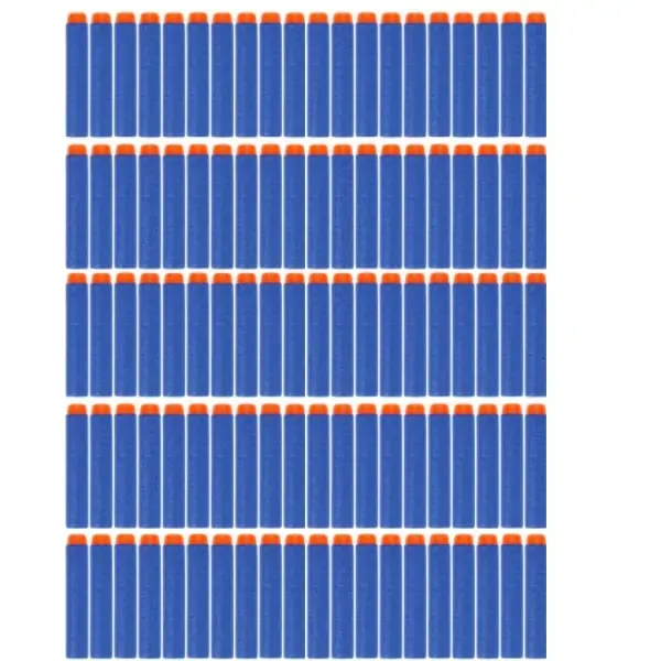 Ekstra patroner til Soft Foam Blasters såsom feks Nerf. 100 stk.