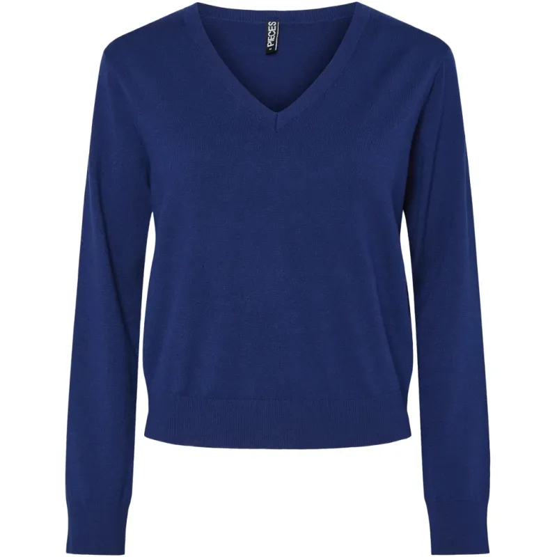 PIECES dame bluse PCNATALIE - Bellwether Blue