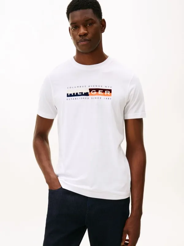 TH COLOUR BLOCK GRAPHIC TEE