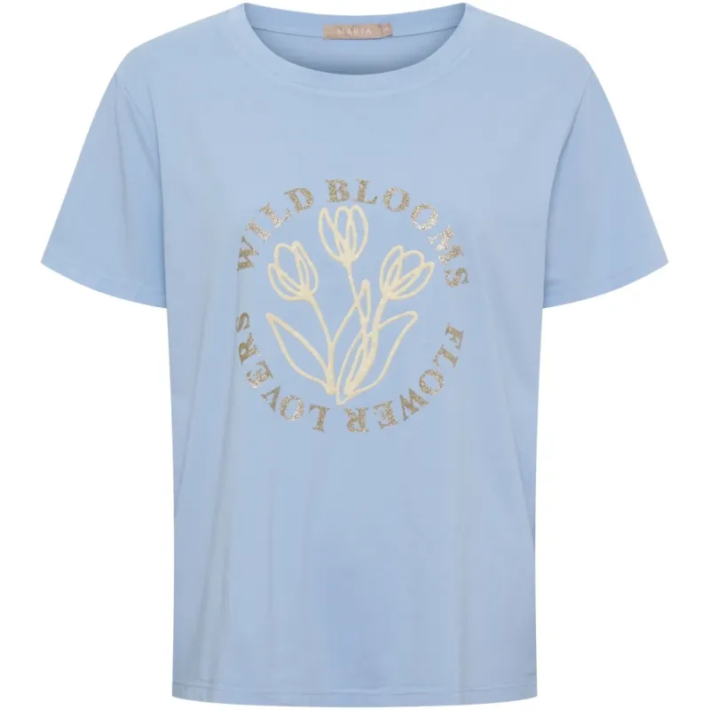 Marta du Chateau dame T-Shirt MdcBrianna 22585 - Lightblue