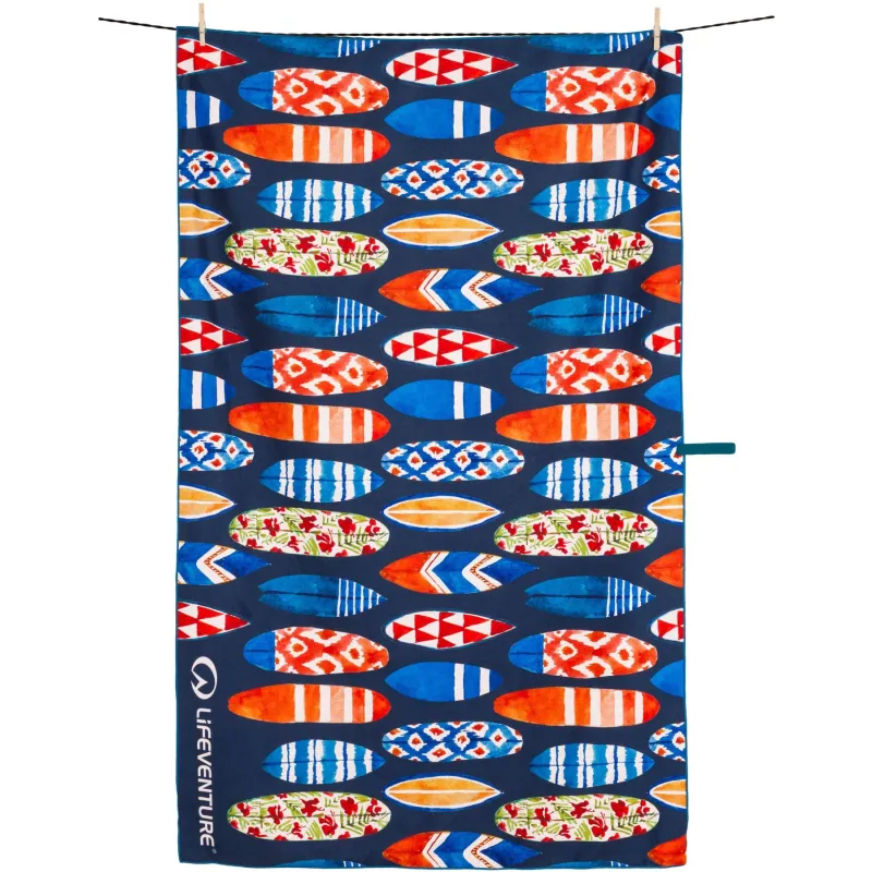 Lifeventure Trek Towel i Genanvendt SoftFibre, surfboard