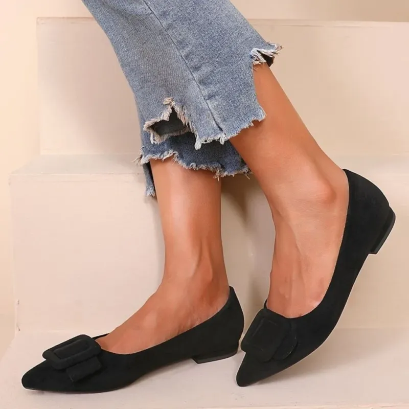 Vela dame ballerina sko H8-1030E - Black
