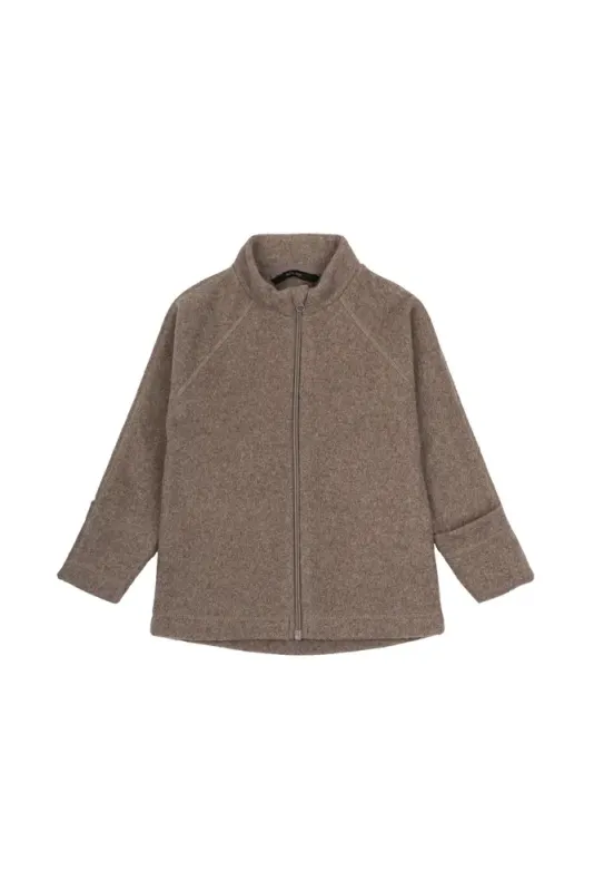 Bomuld Fleece Jakke - MELANGE DENVER - 128