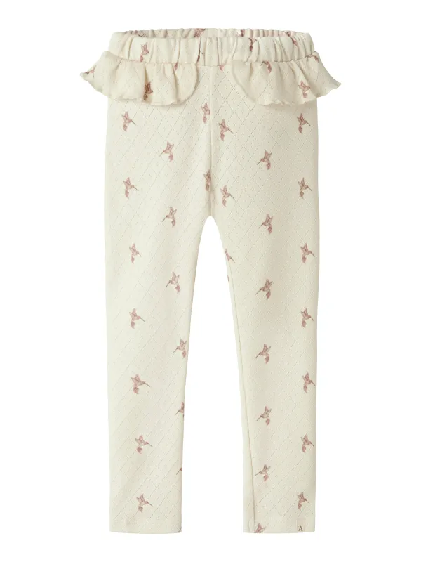 Lil Atelier Rachello - Tys Slim Leggings - Turtledove / Bird - 92 cm