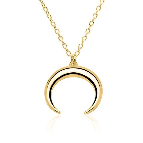 Collier i forgyldt Sølv med Måne - 42 og 45 cm