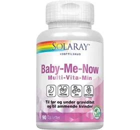 Solaray Baby Me Now Multivitamin &bull; 90 tab. DATOVARE 09/25