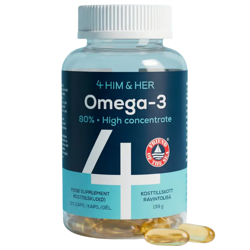 4 HIM & HER Omega-3 (120 kaps)