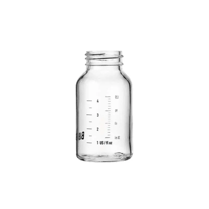 BIBS Bottle - Tilbehør - Lille Sutteflaske - Glas - 120ml