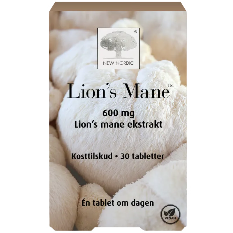 New Nordic Lion's mane 600 mg (30 tabl)