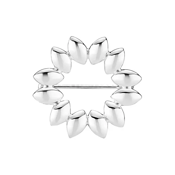 Sølv Broche med Blade