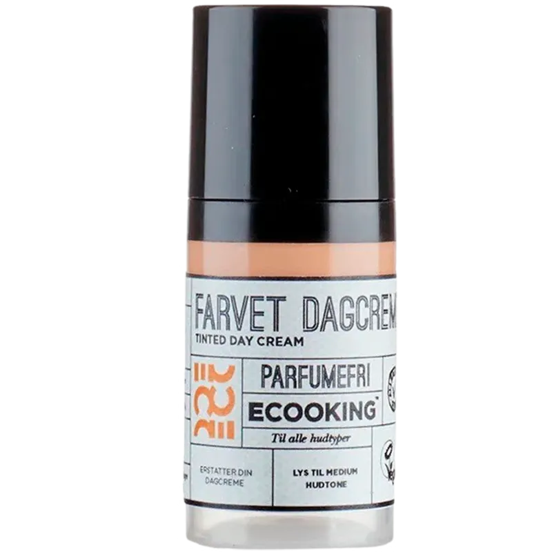 Ecooking Farvet Dagcreme Parfumefri (30 ml)