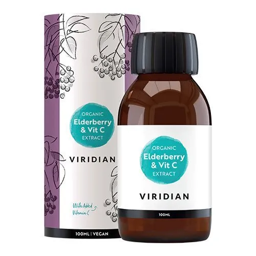 Elderberry sirup m. Vit C ekstrakt Økologisk - 100 ml.