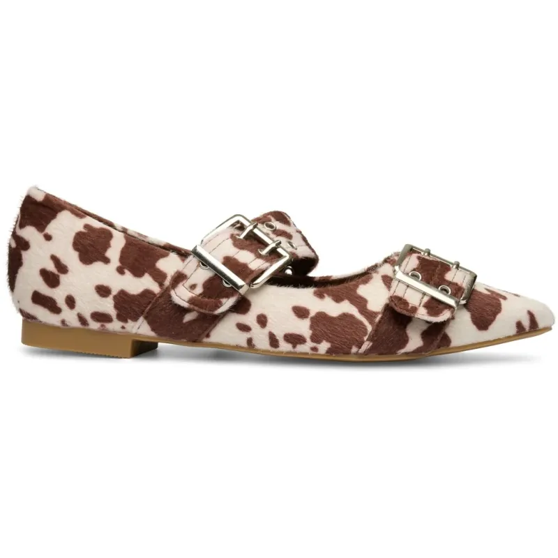 Livia dame ballerina sko 9725 - Cow
